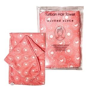 NEW - Fast Drying Frizz Reducing “Turban Hair Towel” Celestial Evil Eye Print